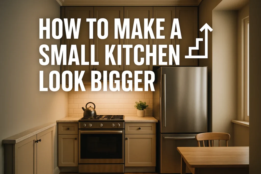 how to make a small kitchen look bigger